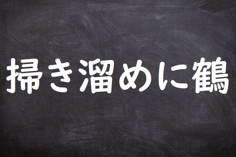 掃き溜めに鶴 はきだめにつる ことわざ 格言 故事一覧